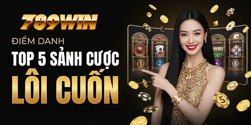 Điểm danh top 5 sảnh cược lôi cuốn có tại 789WIN